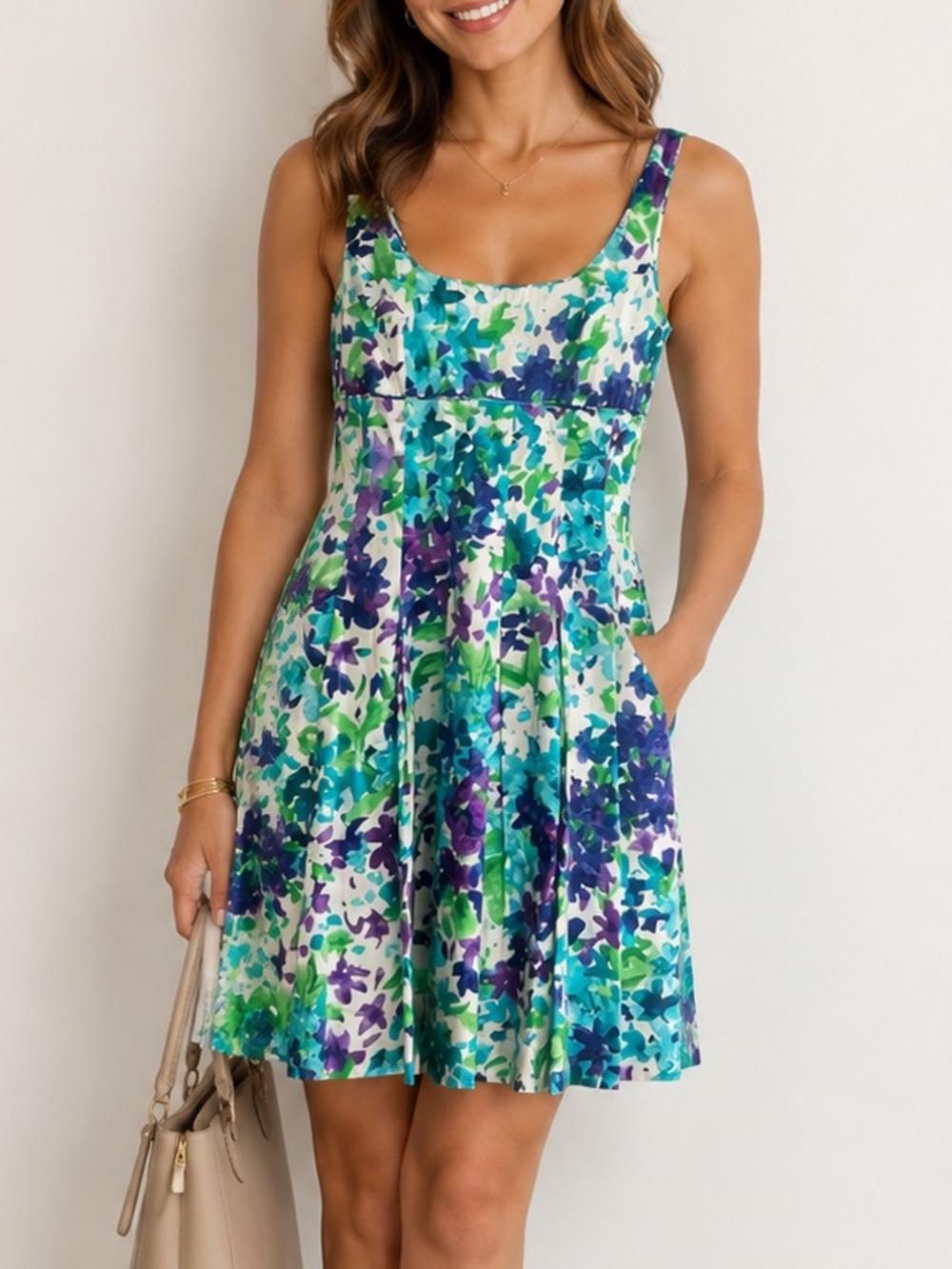NWT Ralph Lauren Dress Size 8 Floral NEW Business Casual Summer Wedding